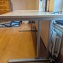 Home Office Desk - Beech with silver cantilever Image 2