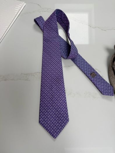 Hermes silk tie