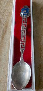 Solid Silver Vintage Souvenir Spoon Corfu