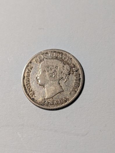 Canada silver 5 cent 1871.