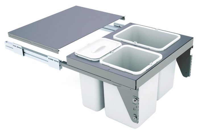 SIGE under sink bin pull-out system