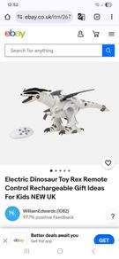 Toy -Electric Dinosaur Toy Rex Remote Control Rechargeable