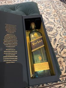 Johnny Walker Blue Label 750ml Empty Bottle and Box