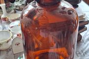 Amber Glass and Clear Glass Demijohn Bottles, Price is for 1 Only,. Postage Available or Collection,