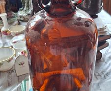 Amber Glass and Clear Glass Demijohn Bottles, Price is for 1 Only,. Postage Available or Collection,
