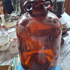 Amber Glass and Clear Glass Demijohn Bottles, Price is for 1 Only,. Postage Available or Collection,