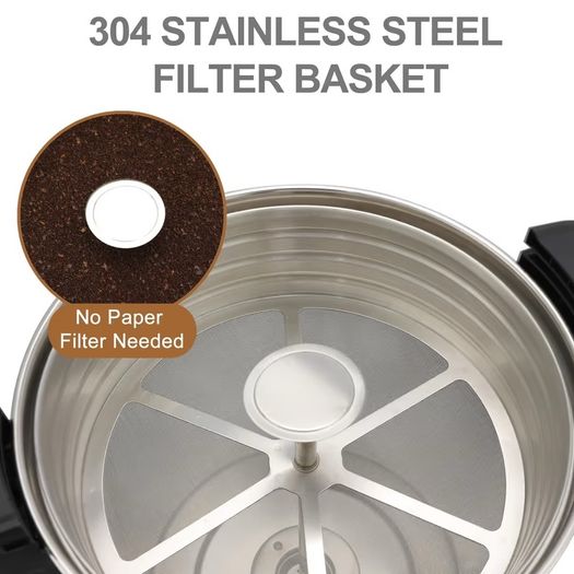 Commercial stainless steel Coffee Urn 16L 110cups Double Wall Stainless steel Large Coffee Maker