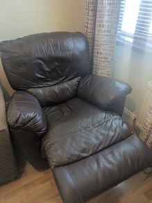 leather recliner armchair