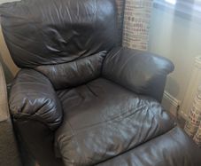 leather recliner armchair