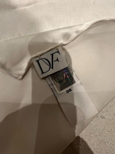 Diane Von Furstenberg - Huge Blue Colorful Silk Scarf