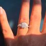 18ct White Gold Diamond Bridal Set Valued at 6150 Image 2