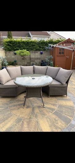 Rattan Garden Dining furniture set!