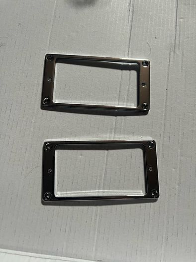 Humbucker Pickup Mounting Rings Frame chrome set