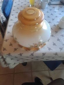 Glass ceiling light shade