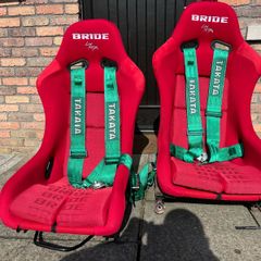 Bride bucket seats and takata harnesses