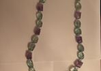 Fluorite & amethyst necklace