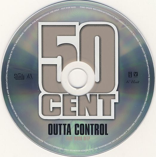 50 Cent Feat. Mobb Deep "Outta Control" CD, Promo