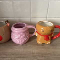 3 Christmas Mugs