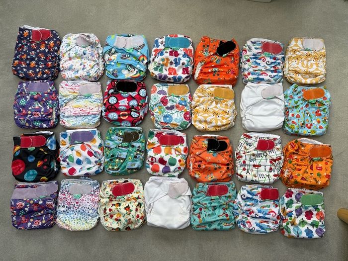 28 TotsBots EasyFit STAR Reusable Cloth Nappies Huge Bundle