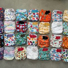 28 TotsBots EasyFit STAR Reusable Cloth Nappies Huge Bundle