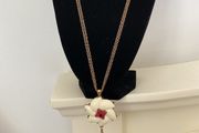 Johnny Loves Rosie Pendant on Long Double Chain