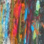 Large hand painted and signed canvas Image 5