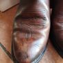 RARE Vintage Harley-Davidson Brown Leather Cowboy Boots Men's Size UK 10 Image 3