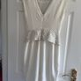 White Embroidered River Island Dress Size 8 Image 3