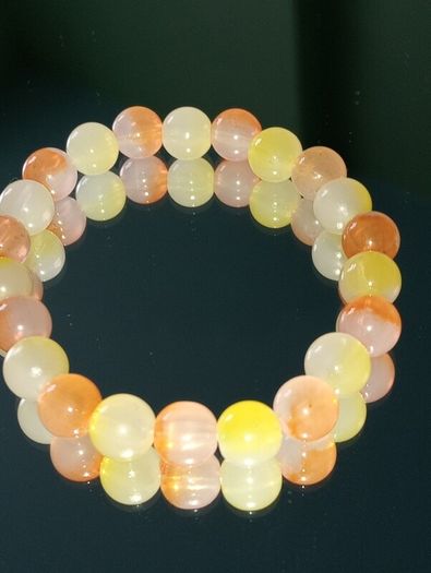 Handmade bracelet crystal pearl gold