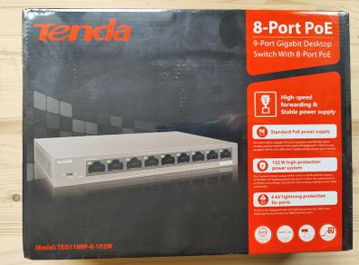 Tenda 8-Port PoE Network Switch
