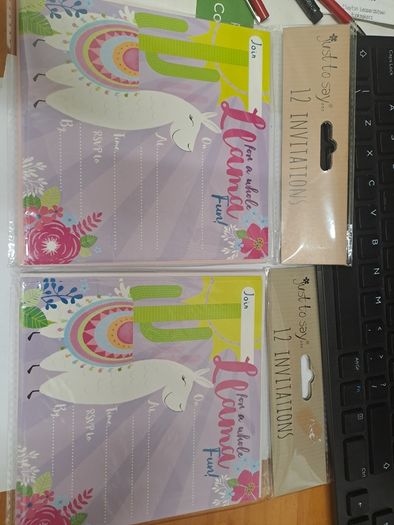 2 packs of Birthday Invitations