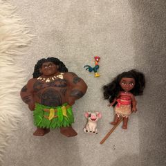 Vaiana  set ( Moana, Maui, Pua, Hei Hei)