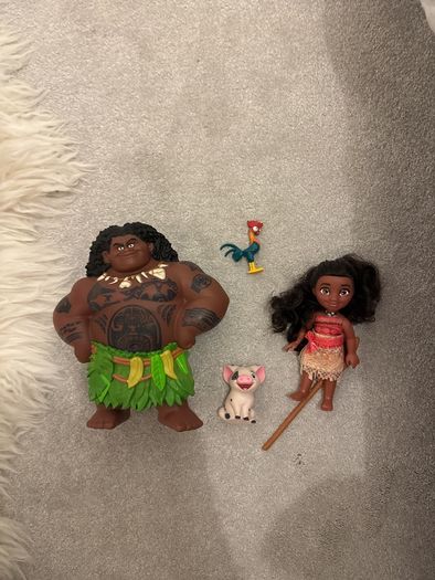 Vaiana  set ( Moana, Maui, Pua, Hei Hei)