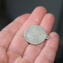 Vintage Art Deco  Antique Sterling Silver and Gold Eucharist Communion Bread and Wine Catholic Medal Pendant Image 7