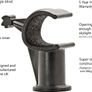 Telescopic Window Pole Rod Opener Designed to be Compatible with VELUX Skylight Roof Windows AND Blinds 2.1 Metre BLACK Image 2