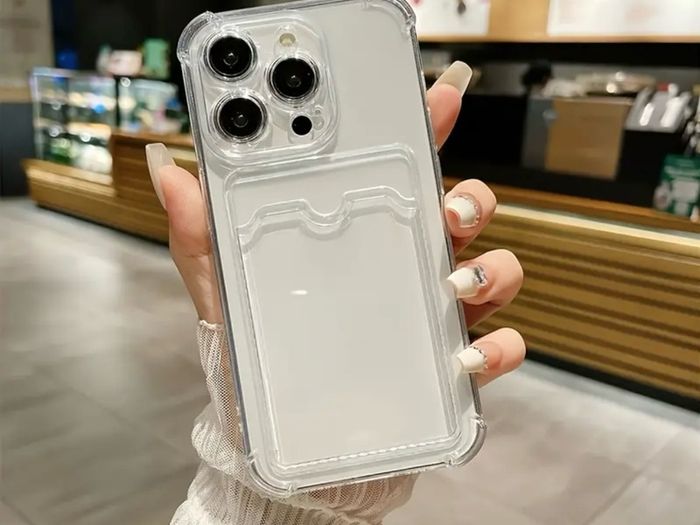 Apple iphone 16 bumper case with card holder