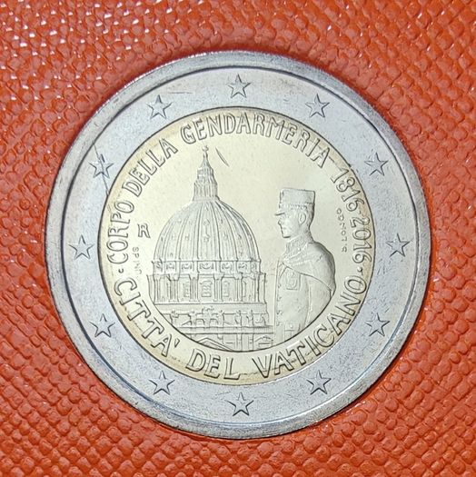 Vatican 2 Euro Brilliant Uncirculated Coin 2016 - Vatican Gendarmerie
