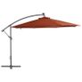 Cantilever Umbrella with LED Lights Terracotta 350 cm Image 3