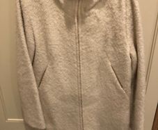 white wool coat with hood