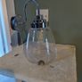 2 chrome and glass wall lights, bought for 240e used for 1 week Image 2