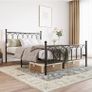 Double Metal Bed Frame 135 x 190 cm with Headboard Image 7