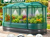 6ft Galvanised Raised Garden Bed with Mesh Cover & Watering System