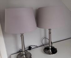 Two Ikea Dimmable Table lamps grey