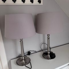 Two Ikea Dimmable Table lamps grey
