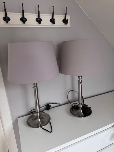 Two Ikea Dimmable Table lamps grey
