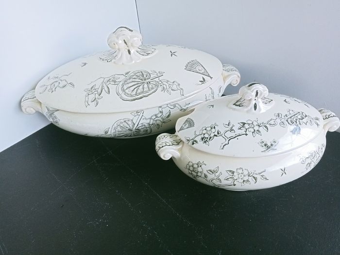 Antique 1870' George Jones pottery  NEBO dinnerware