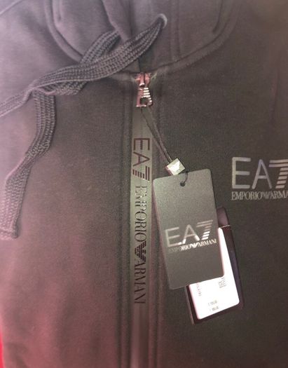 Armani EA7 hoodie fleece jacket with zip size XXL brand new with tag