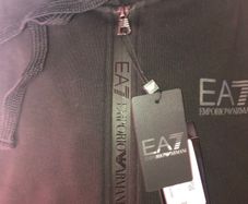 Armani EA7 hoodie fleece jacket with zip size XXL brand new with tag