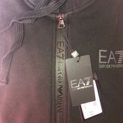 Armani EA7 hoodie fleece jacket with zip size XXL brand new with tag