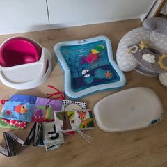 Baby Bundle - mamas and papas floor seats, baby scale, water mat, and sensory toys
